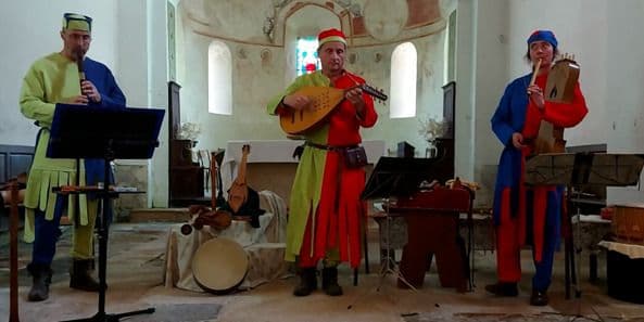 Affiche, Musique médiévale à l’église Saint-Barthélemy