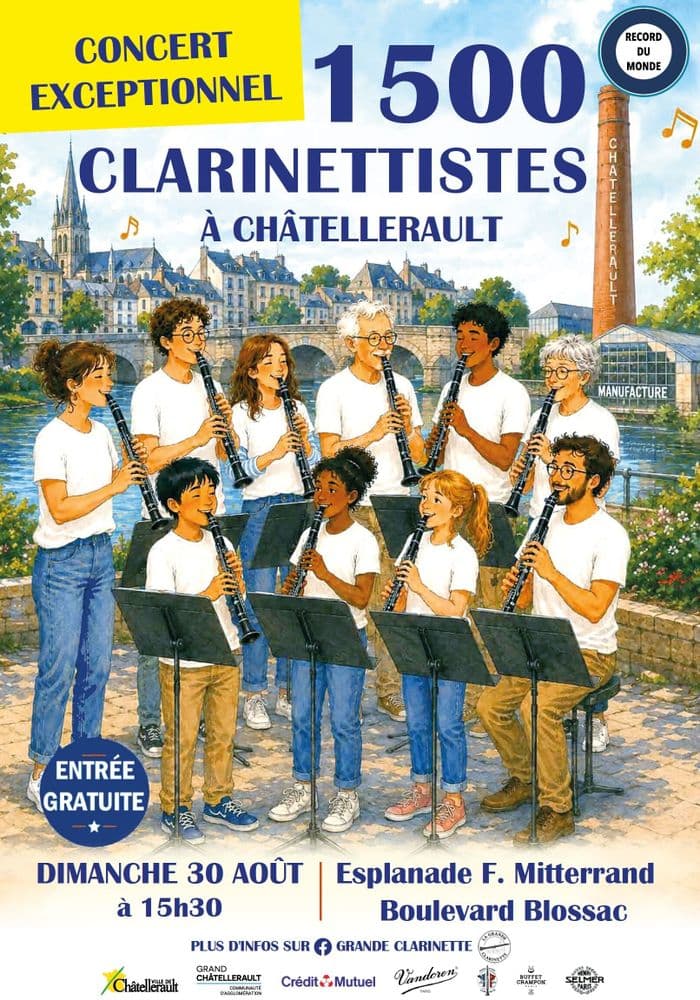 Affiche, Le plus grand ensemble de clarinettes du monde