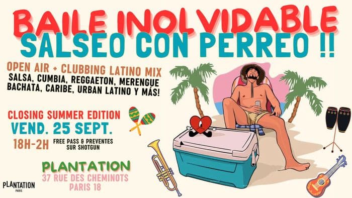 Affiche, BAILE INOLVIDABLE - Soirée Latino Mix Salseo con Perreo !