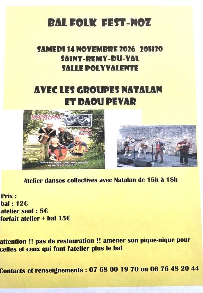 Affiche, Bal Folk Fest-Noz