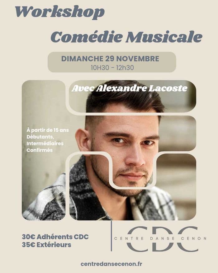 Affiche, Workshop Comédie Musicale
