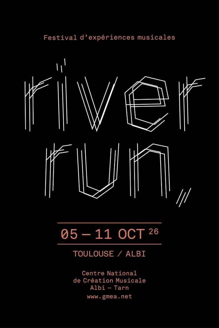 Affiche, Festival riverrun,