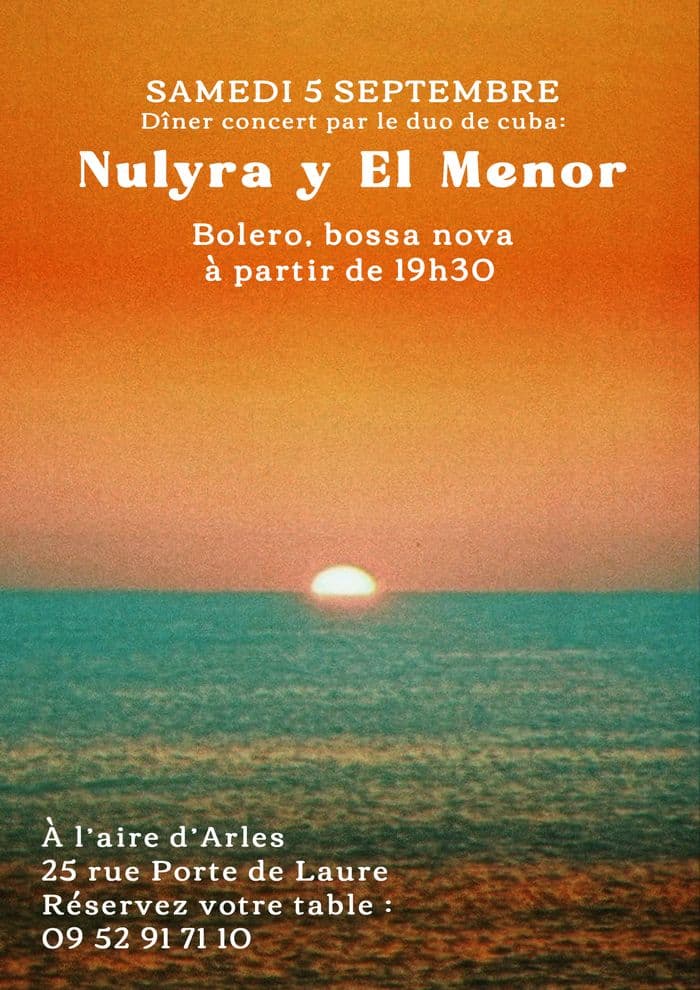Affiche, Dîner concert de Bossa Nova