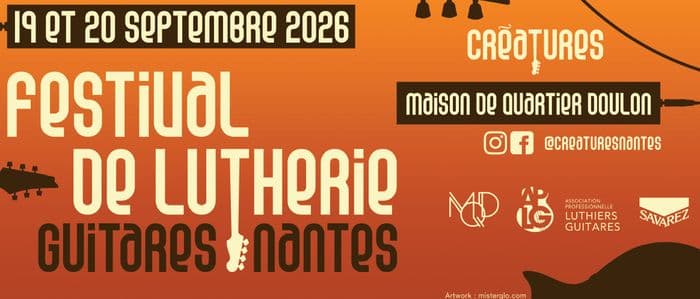 Affiche, Créatures Guitares Nantes - Festival de lutherie