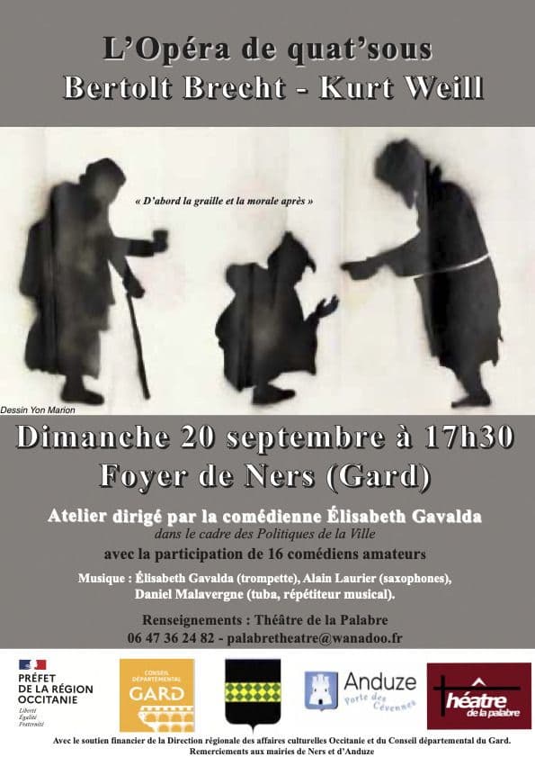 Affiche, L'opéra de quat'sous de Bertolt Brecht/Kurt Weill