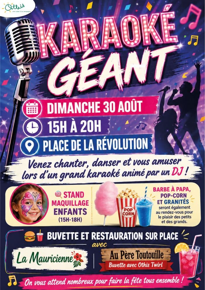 Affiche, Karaoké géant