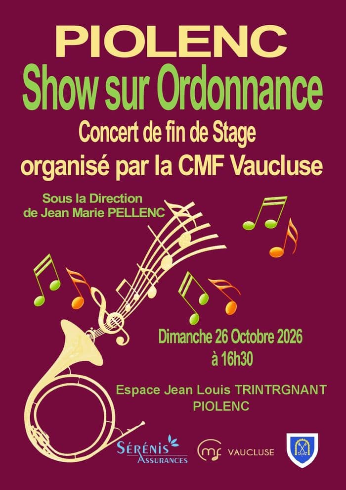 Affiche, Concert Show sur Ordonnance
