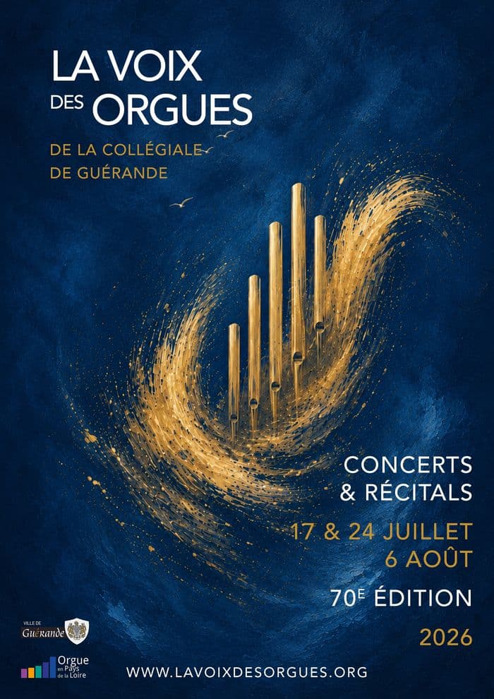 Affiche, La Voix des Orgues - Concert orgue et accordéon