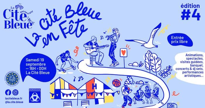 Affiche, Le Grand Show Nocturne de La Cité Bleue en Fête