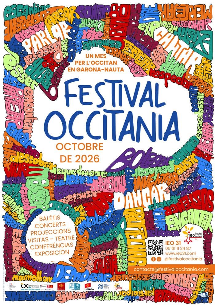 Affiche, "Un camping mal campat" per la COT + concèrt de Séverine Bonnin - Festival Occitania