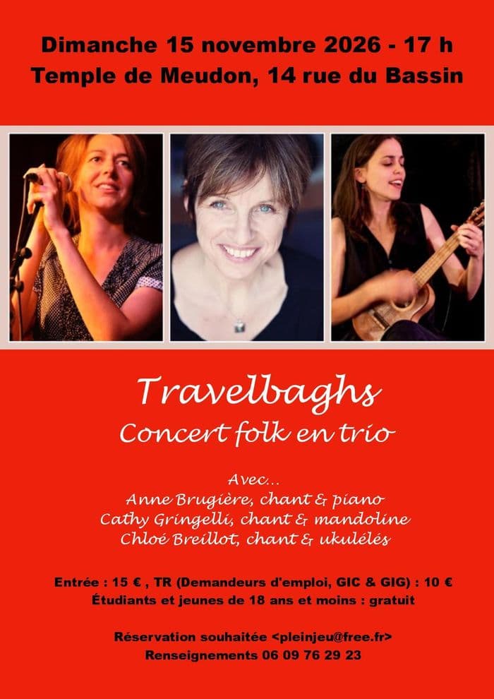 Affiche, Travebaghs (Trio féminin vocal et instrumental)
