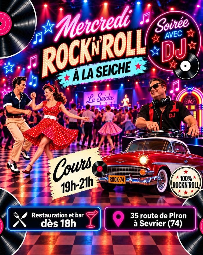 Affiche, Mercredi Rock’n’Roll à La Seiche (Sevrier, 74)