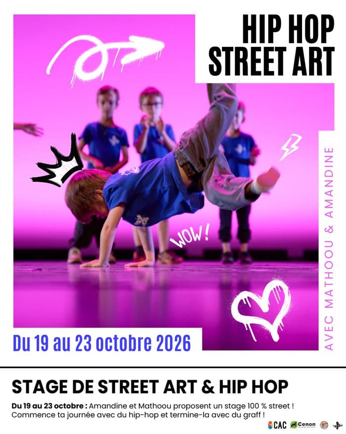 Affiche, Stage 100 % street – Vacances d’automne