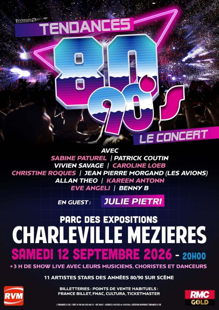 Affiche, Concert Tendances 80'90 - Agency com
