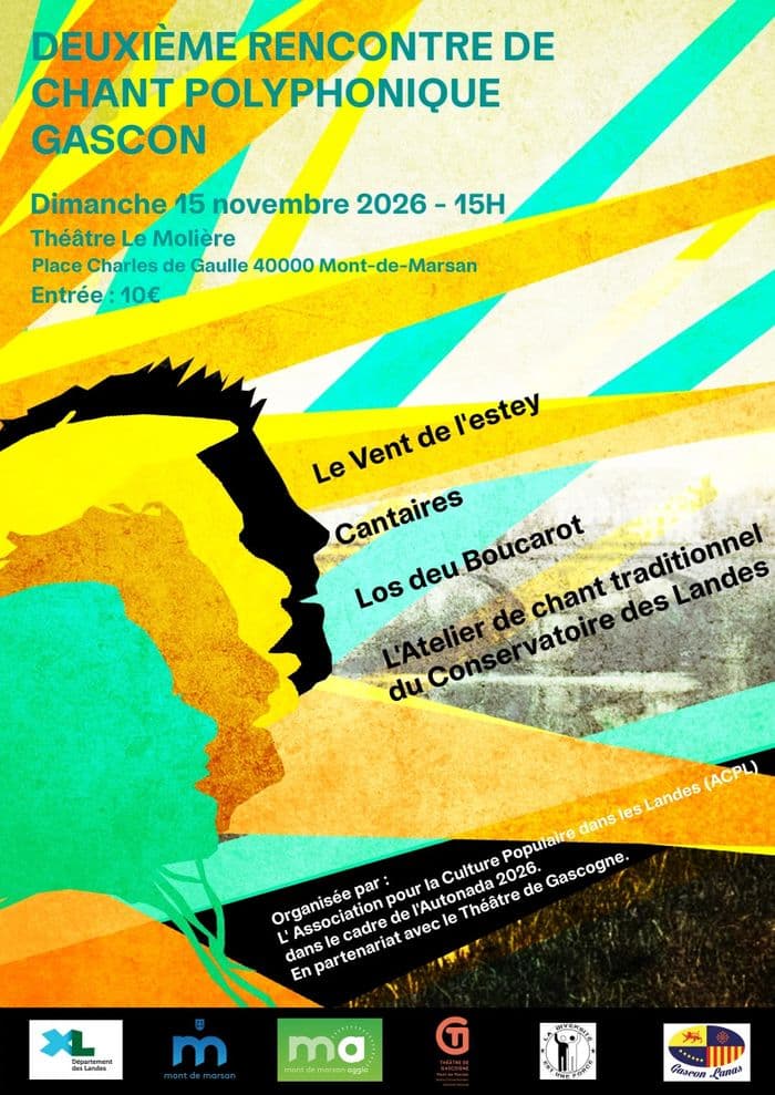 Affiche, 2ème rencontre de Chant Polyphonique Gascon