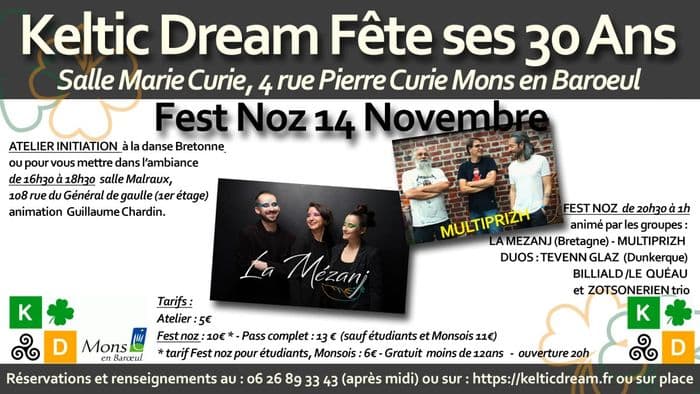 Affiche, Keltic Dream fête ses 30 ans - Fest-noz