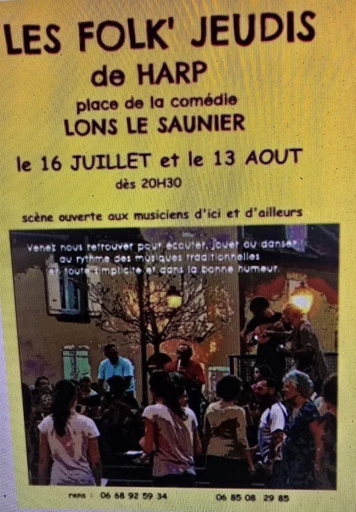 Affiche, Folk'Jeudis de Harp