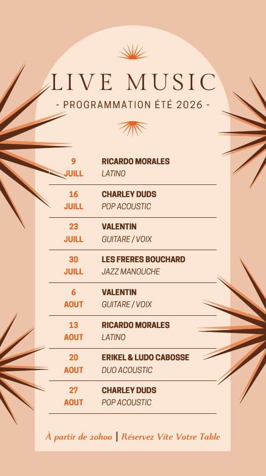 Affiche, Live Music