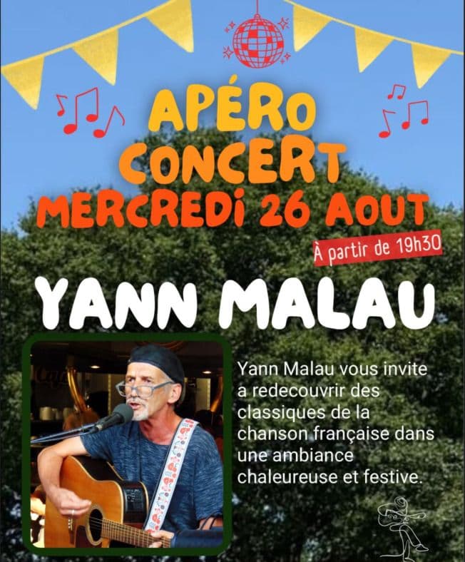 Affiche, Yann Malau - Apéro Concert
