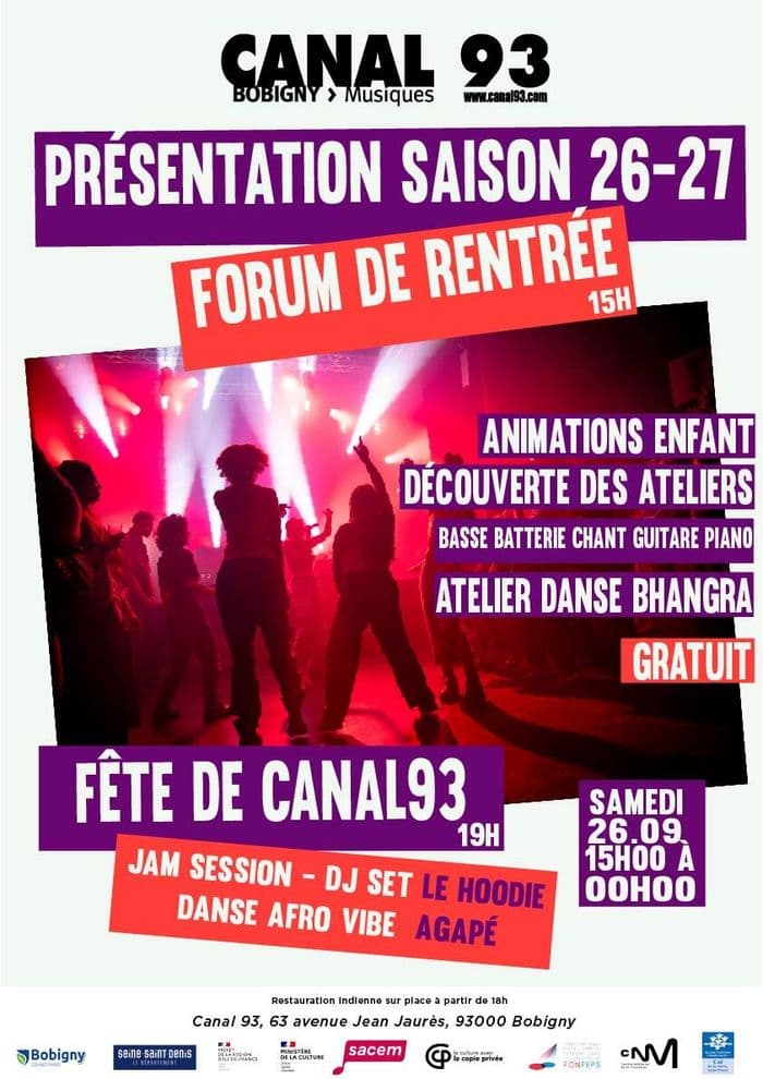 Affiche, Rentrée en Fête de Canal 93 !