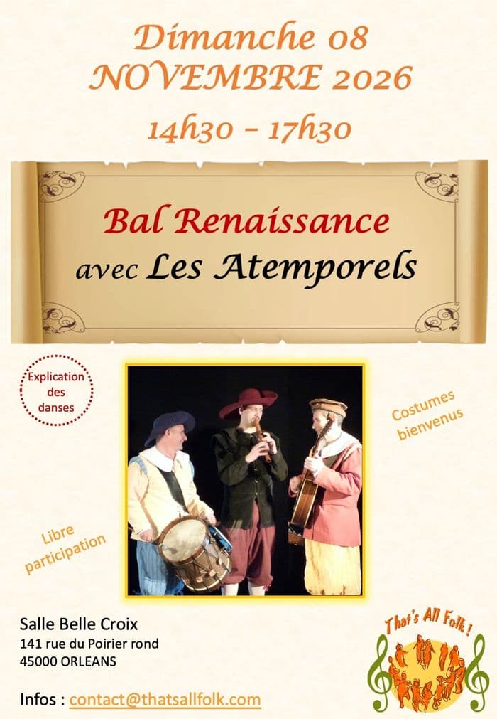 Affiche, Bal Renaissance avec les Atemporels