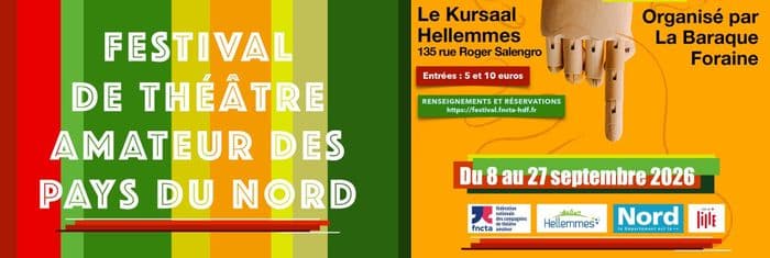 Affiche, Festival de Théâtre Amateur des Pays du Nord 2026