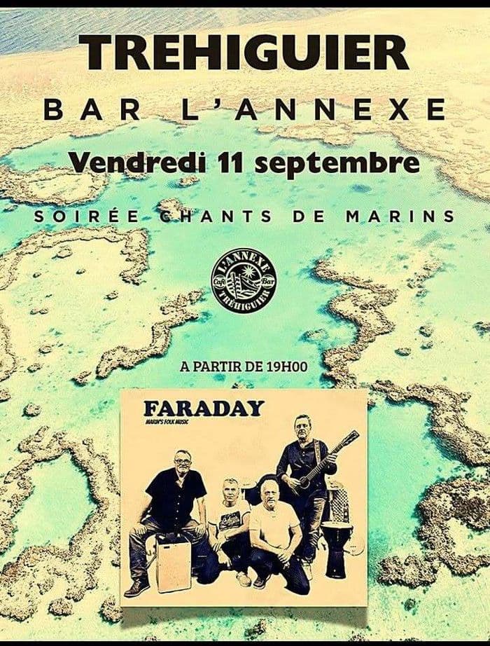 Affiche, Concert chants marins : Faraday