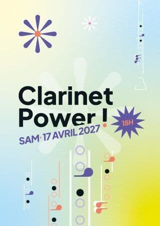 Affiche, Nantes Philharmonie – Clarinet Power