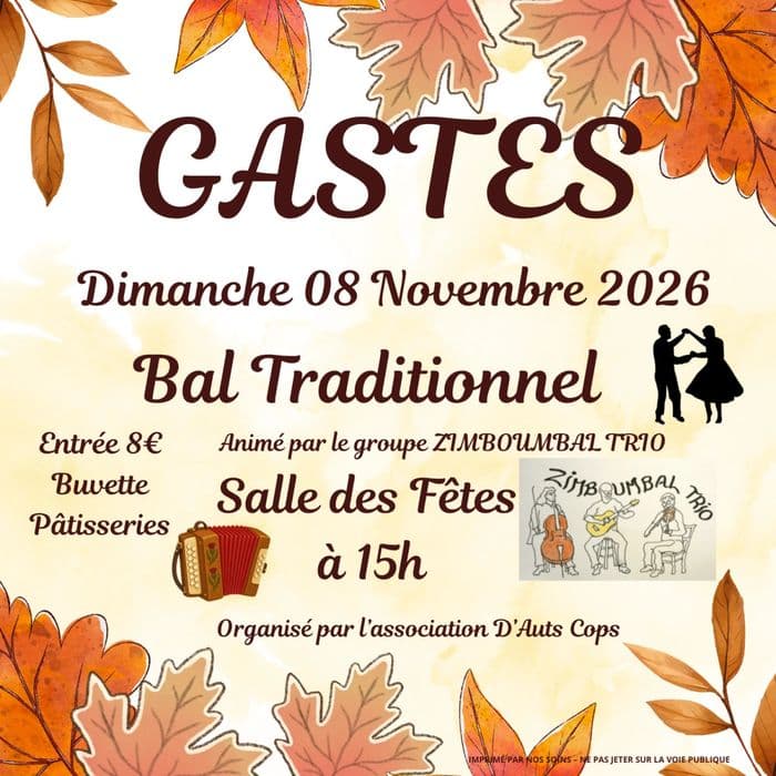 Affiche, Bal traditionnel