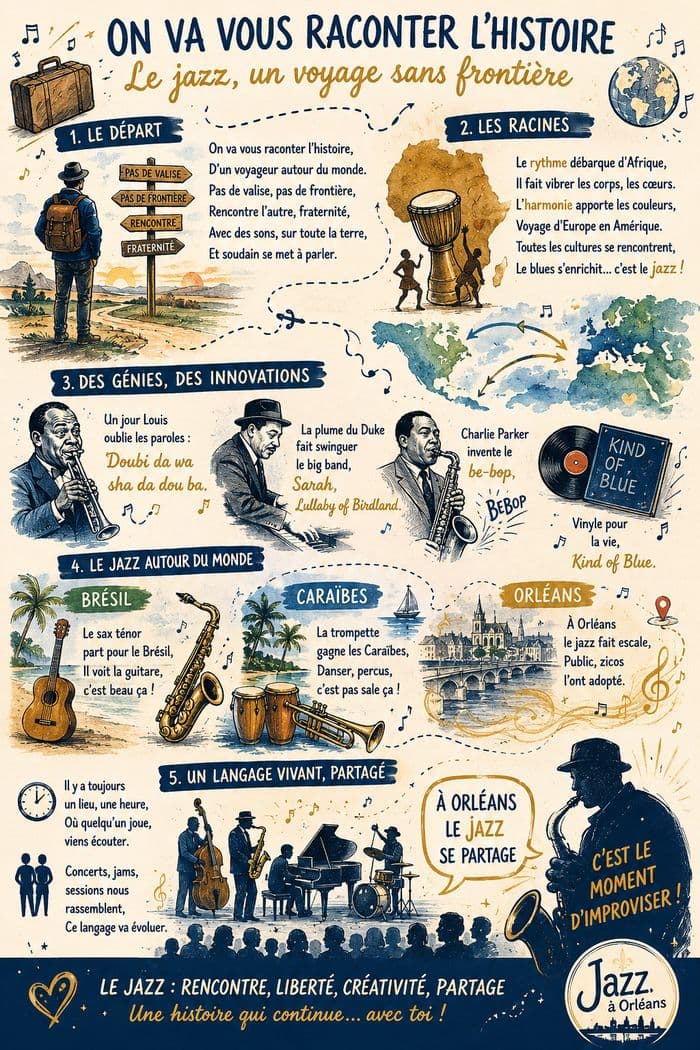 Affiche, Le jazz autour du monde