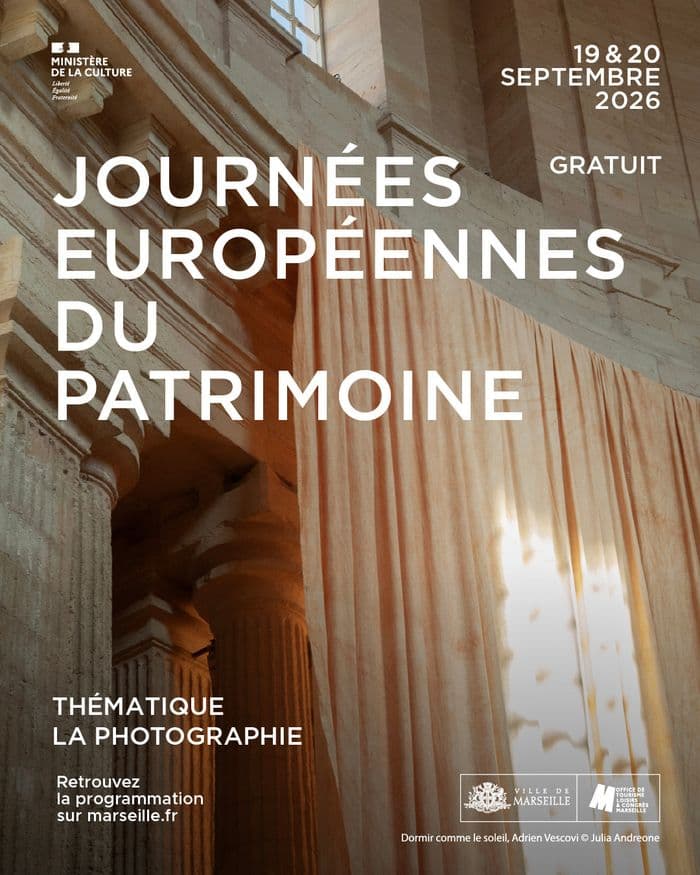 Affiche, Journées Européennes du Patrimoine à l'Opéra de Marseille