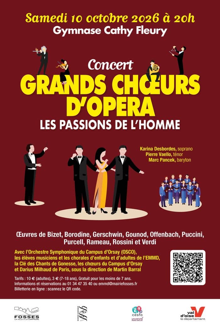 Affiche, Concert symphonique « Grands choeurs : les passions de l’homme »