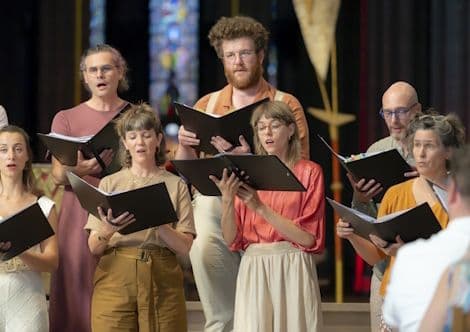 Affiche, Chœur Azimuts | Spirales, une déambulation chorale