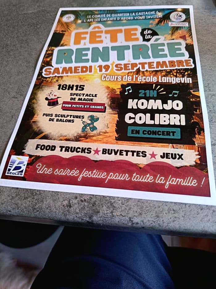Affiche, Fête de la rentrée