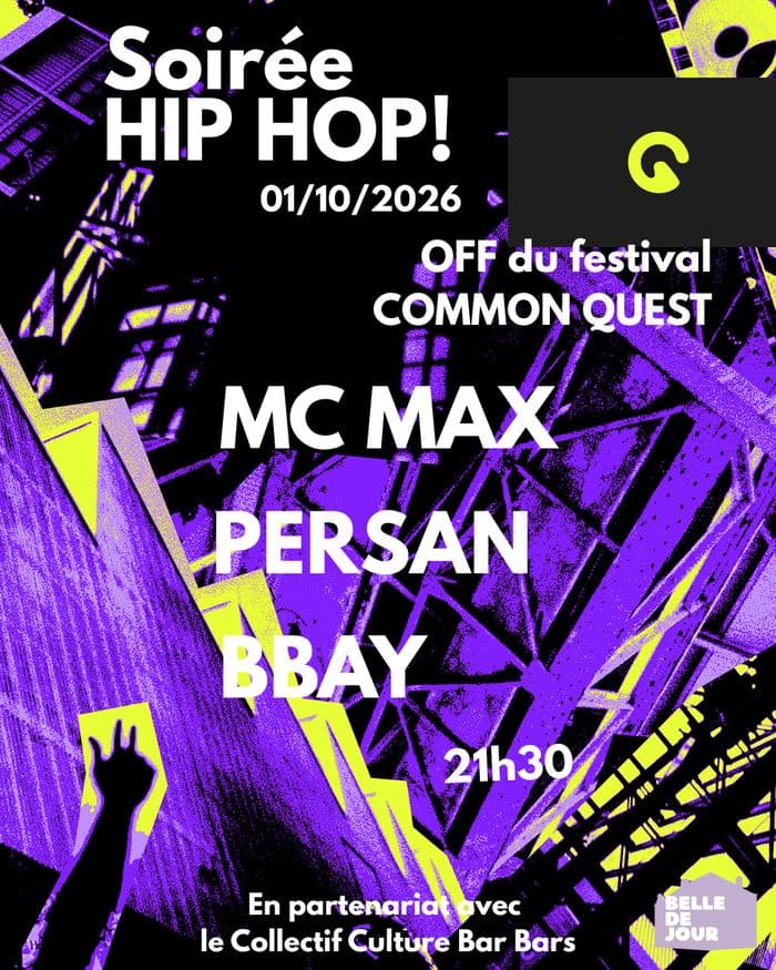 Affiche, Soirée HIP HOP live ! Avec MC MAX, PERSAN et BBAY