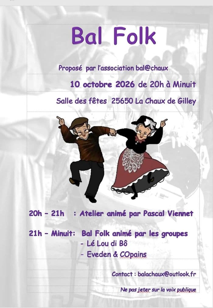 Affiche, Bal Folk