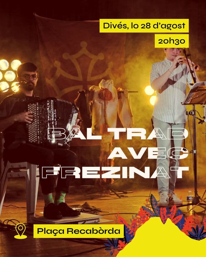 Affiche, Bal trad avec Frezinat