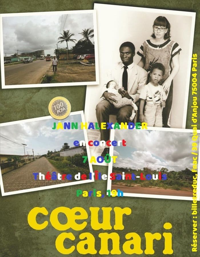Affiche, Jann Halexander en concert 'Coeur Canari' au Théâtre de l'Île Saint-Louis