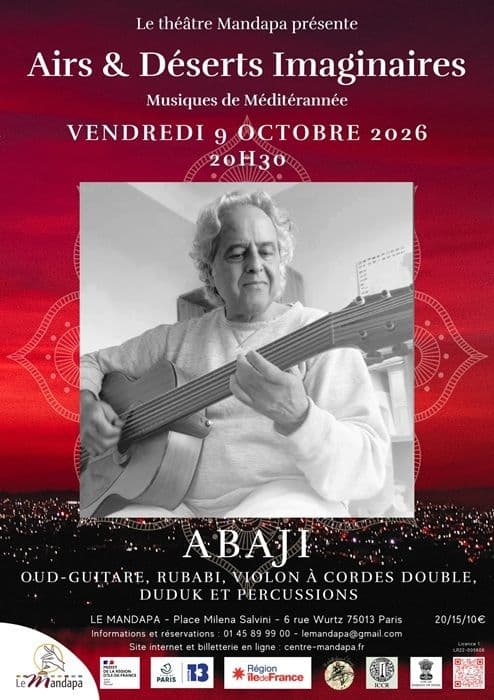 Affiche, Airs & Déserts imaginaires - Musiques de Méditérannée