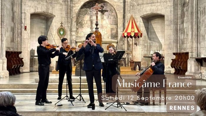 Affiche, Concert à Rennes : Ravel, Debussy, Cantemir, Mozart, Bach, Doppler, Piazzolla, Vivaldi