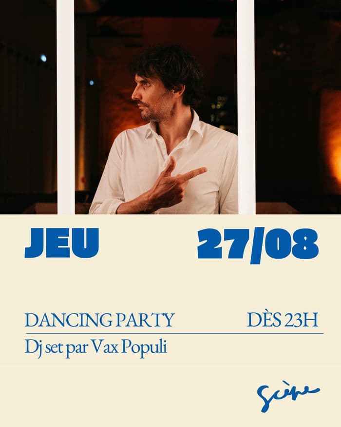 Affiche, DANCING PARTY // Dj set par Vax Populi