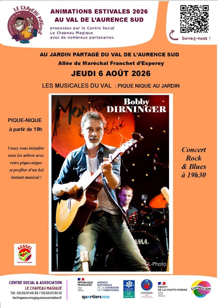 Affiche, Concert de Bobby DIRNINGER