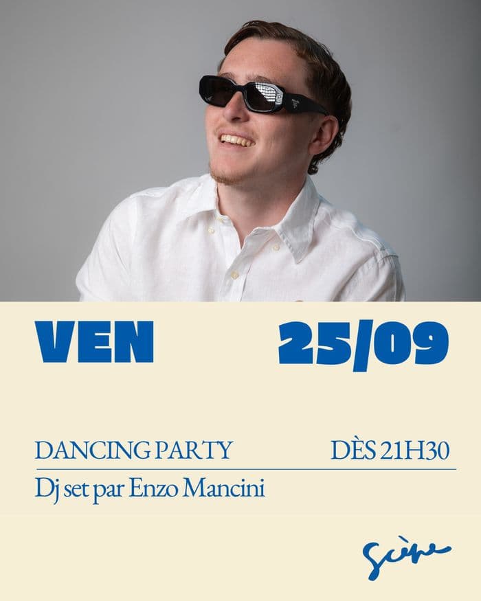 Affiche, DANCING PARTY // Dj set par Enzo Mancini
