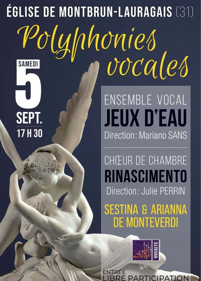 Affiche, Polyphonies vocales à l'église de Montbrun-Lauragais