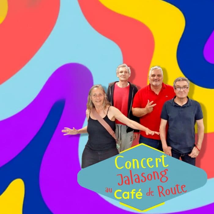 Affiche, Concert musique du monde, folk, au Café de la Route 🎵🎶