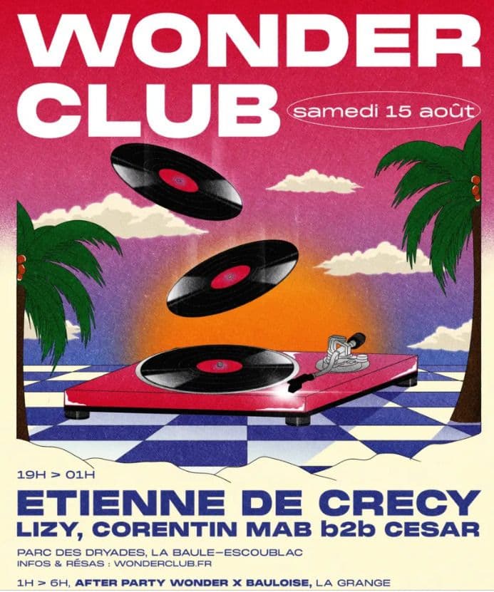 Affiche, Soirée DJ aux Dryades