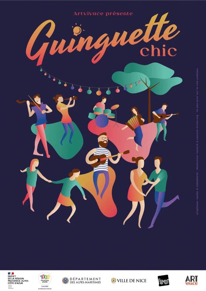 Affiche, Guinguette Chic Villeneuve-Loubet