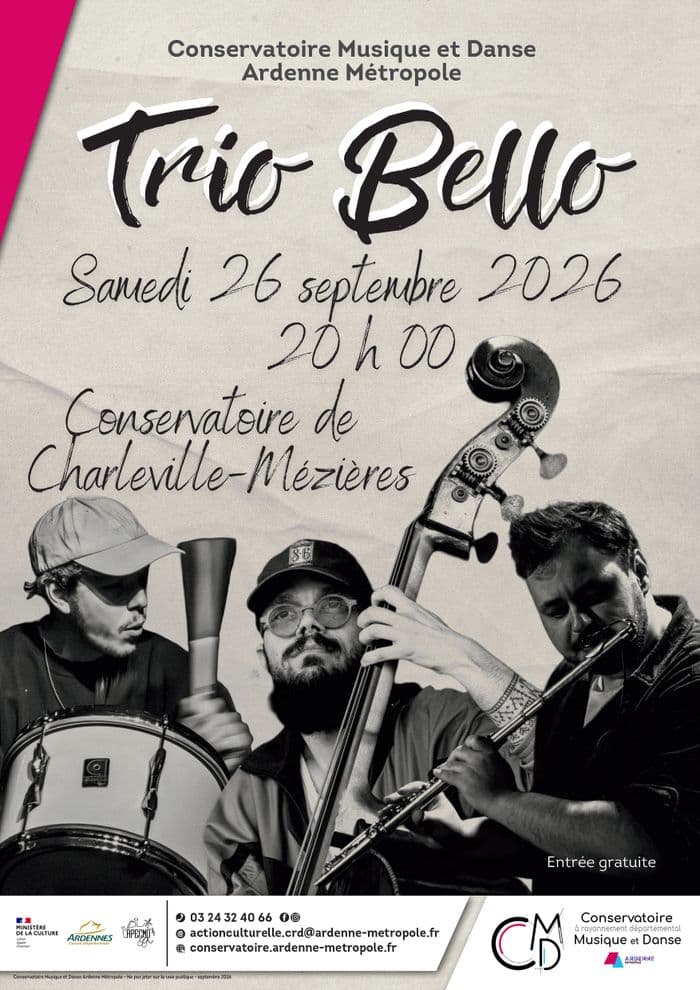 Affiche, Le Trio Bello en concert