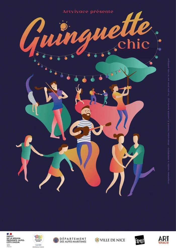 Affiche, Pique-Nique au Pays d'Escoffier avec GUINGUETTE CHIC TRIO