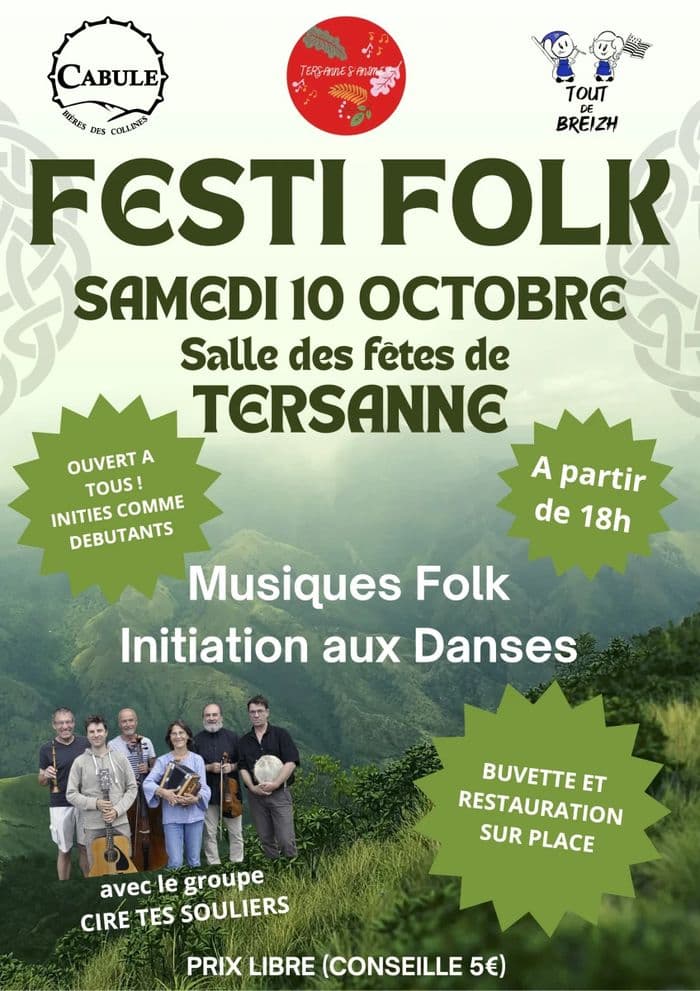 Affiche, Bal folk avec "Cire tes souliers"